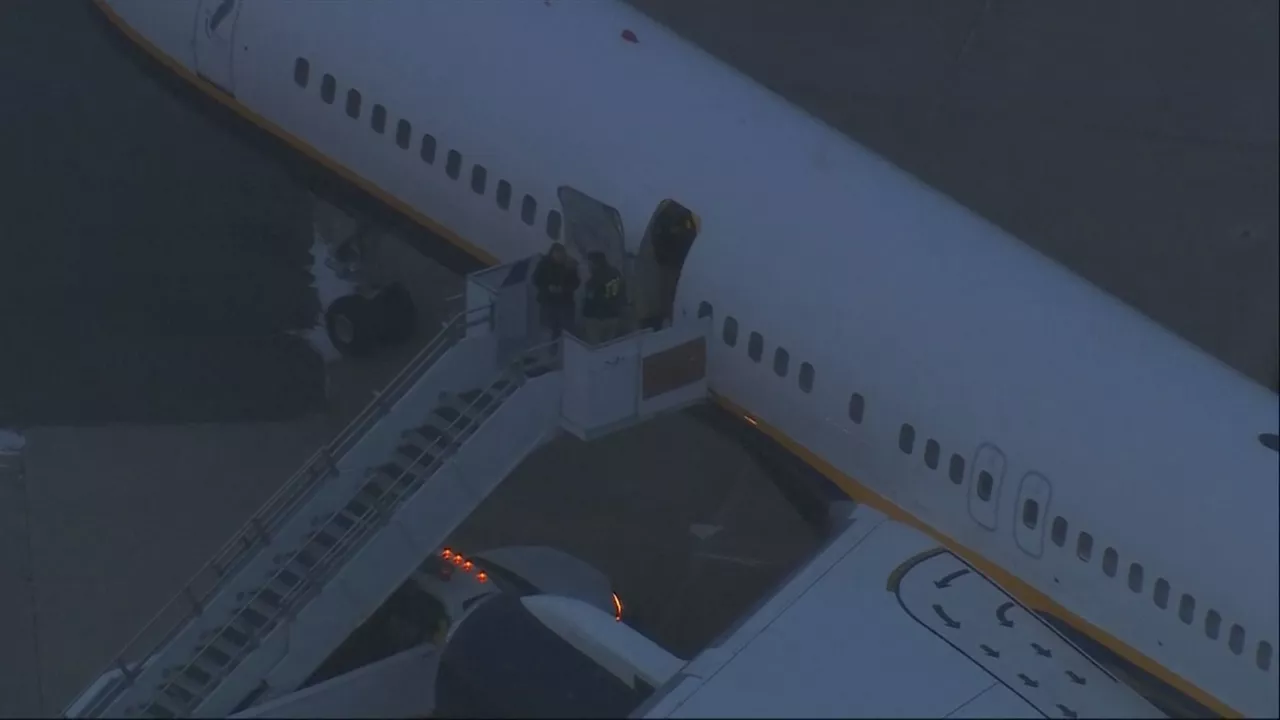  El avión que ha trasladado a Maduro a Nueva York. Captura de imagen de un vídeo de agencias.