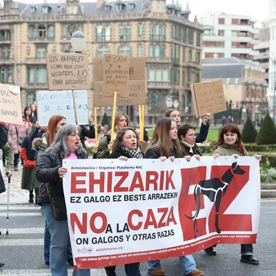 manifestacion-caza-efe bilbao