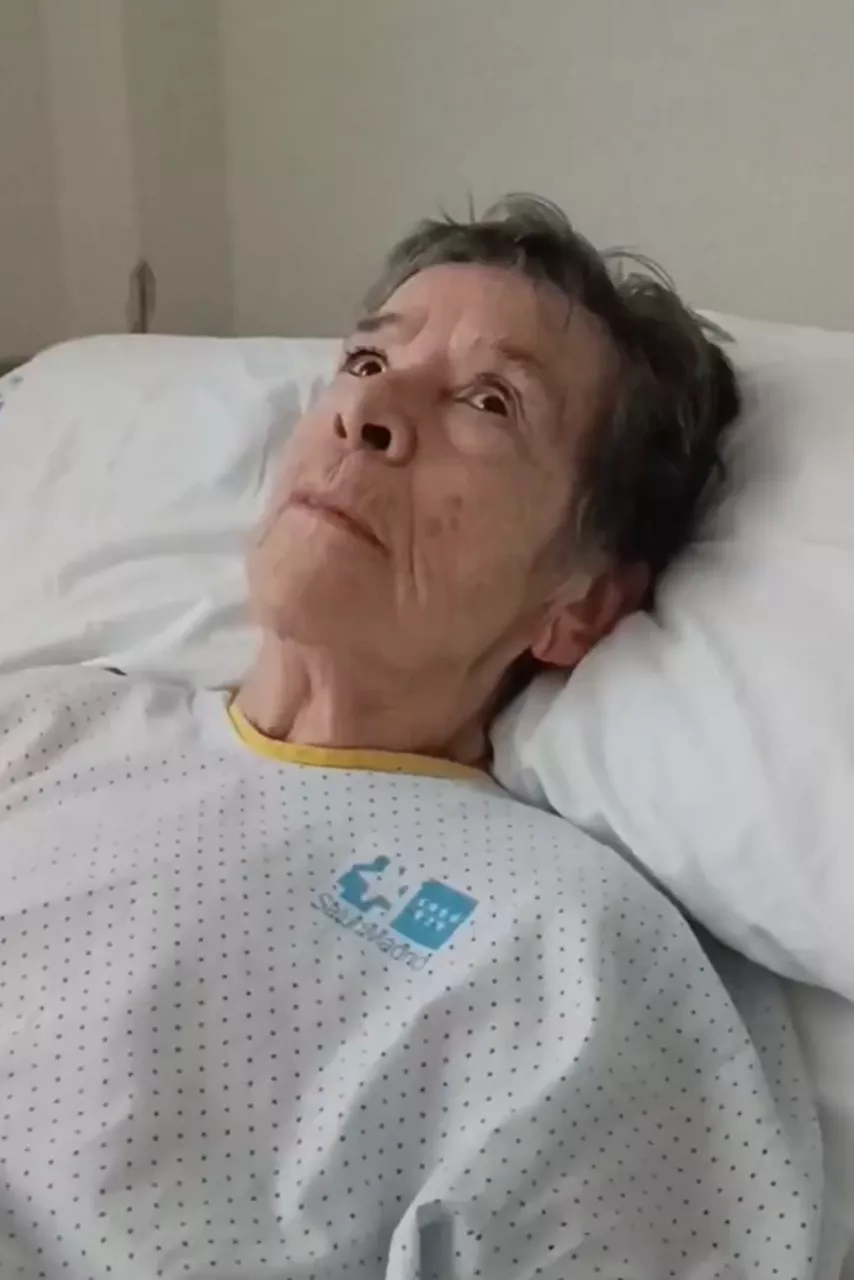MADRID, 28/09/2026.- Maricarmen Abascal, la anciana de 87 años que fue desahuciada la semana pasada de su casa de Madrid, ha enviado desde el hospital en el que permanece ingresada un mensaje de apoyo a los participantes en la acampada de la Puerta del Sol en protesta por la crisis de la vivienda: "¡Luchad! ¡Defended lo que es vuestro!". EFE/X de Sindicato de Inquilinas e Inquilinos de Madrid SOLO USO EDITORIAL/ SOLO DISPONIBLE PARA ILUSTRAR LA NOTICIA QUE ACOMPAÑA (CRÉDITO OBLIGATORIO)
