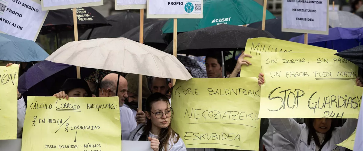Medikuen protesta Donostian
