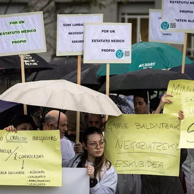 Medikuen protesta Donostian