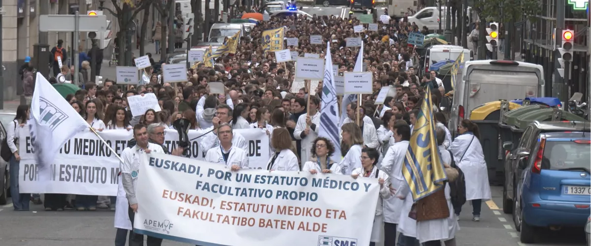 Medikuen manifestazioa Bilbon