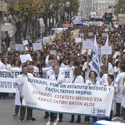 Medikuen manifestazioa Bilbon