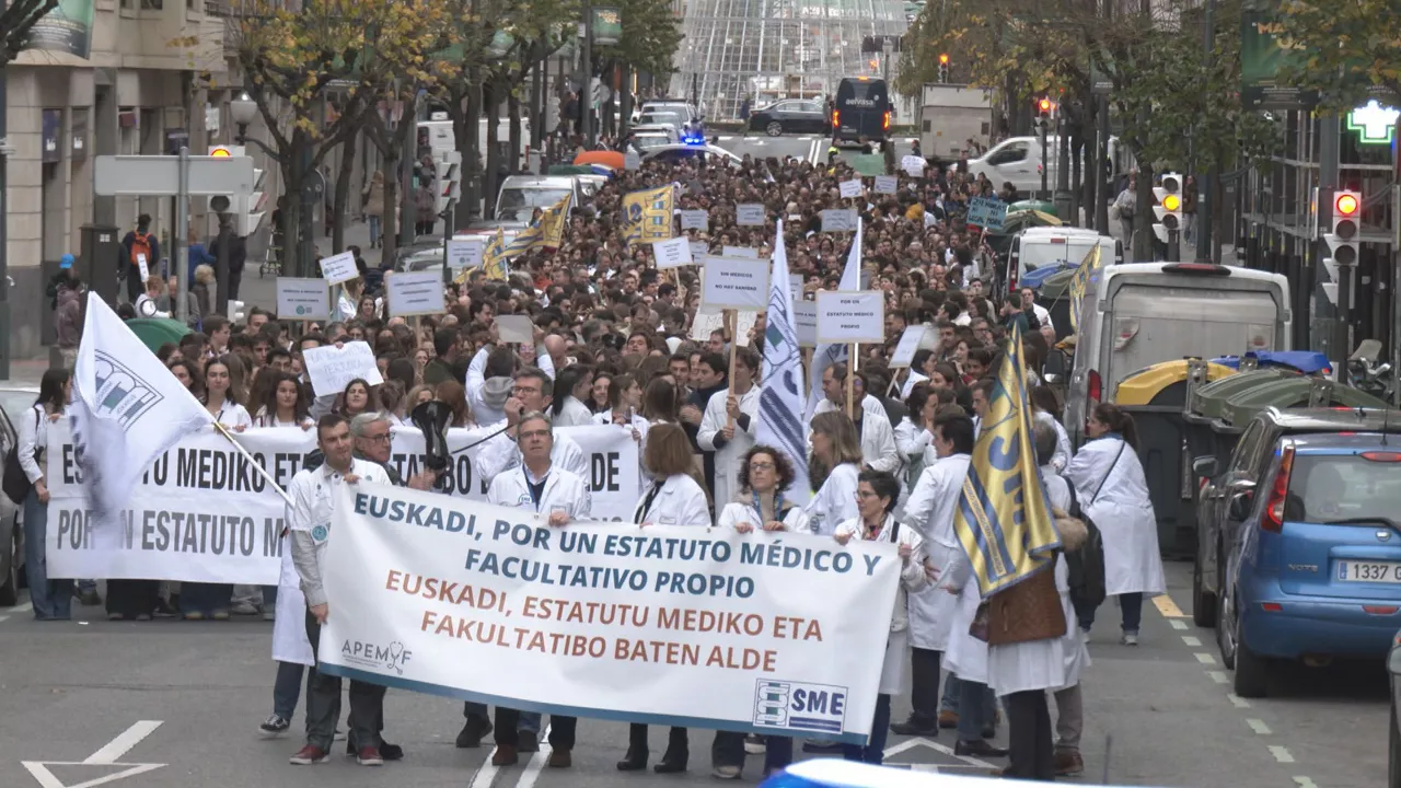 Medikuen manifestazioa Bilbon