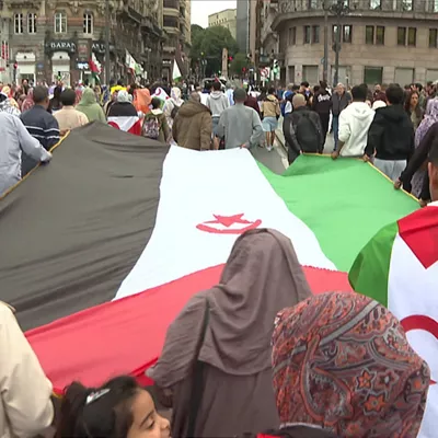Manifestación a favor del Sáhara Occidental en Bilbao