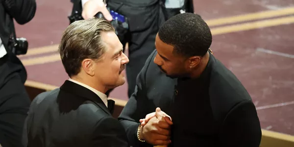 Michael B. Jordan junto a Leonardo Di Caprio. Foto: EFE