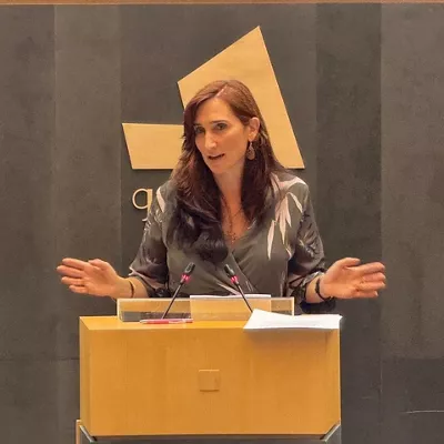 Miren Echeveste, portavoz de Elkarrekin Podemos en Gipuzkoa.