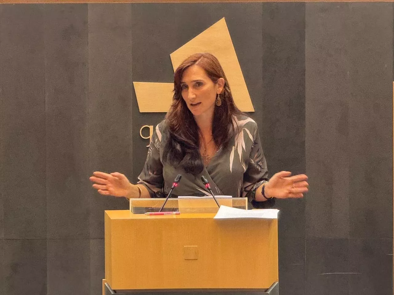 Miren Echeveste, portavoz de Elkarrekin Podemos en Gipuzkoa.