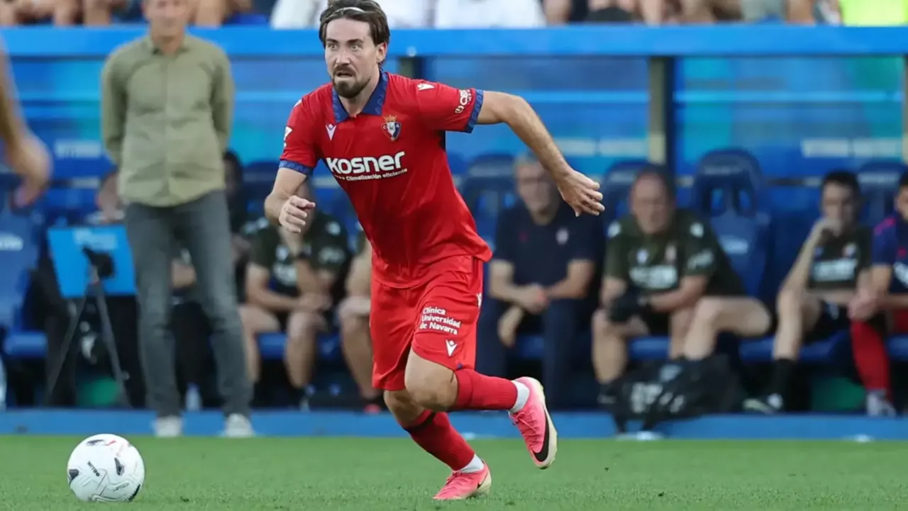 Moi Gómez, jugador de Osasuna