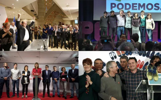 Noche electoral. Imagen: EiTB