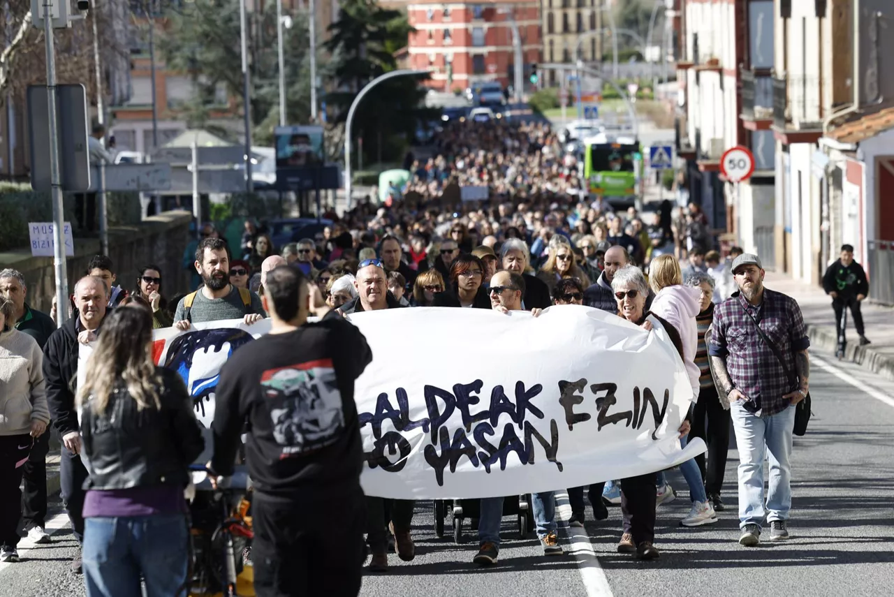 Manifestación en Abanto Zierbena. 