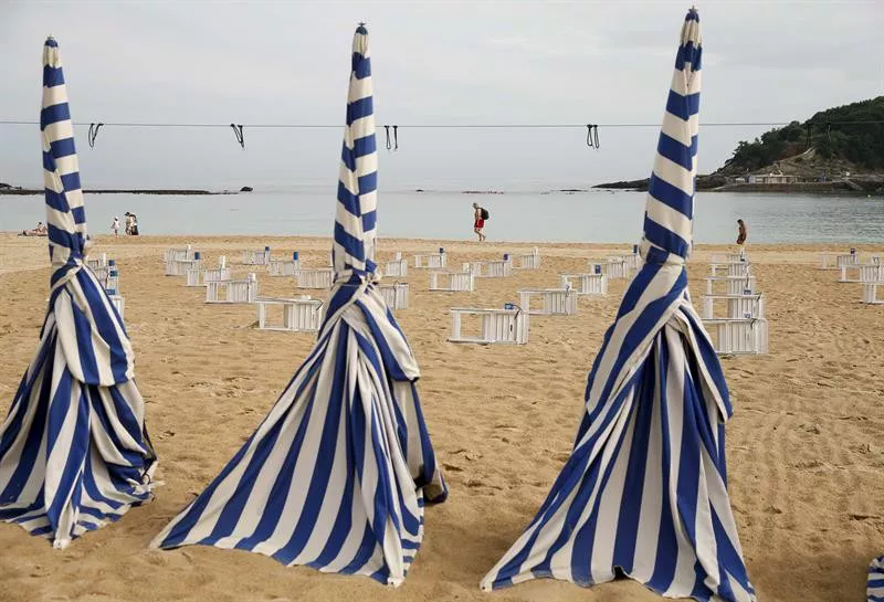 Ondarreta hondartza playa eguraldi txarra mal tiempo Donostia-San Sebastián. EFE