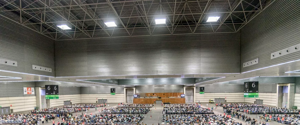 BARAKALDO  (BIKZAIA), 07/02/2026.- Vista general de la primera prueba de la OPE de la 35ª promoción de la Ertzaintza, este sábado en el BEC de Barakaldo (Bizkaia). EFE/Javier Zorrilla
