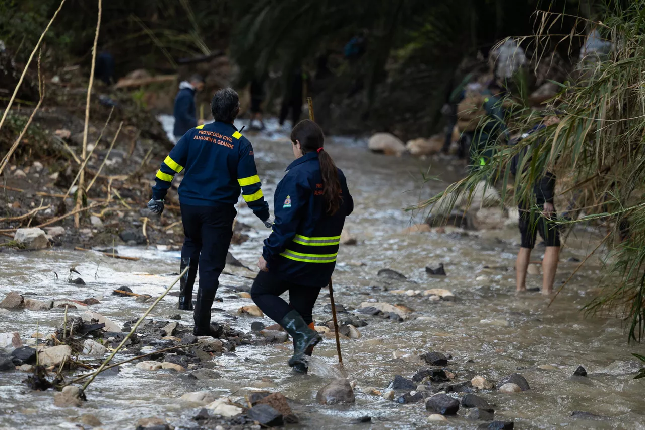 Operativo de búsqueda en Alhaurín El Grande (Málaga).