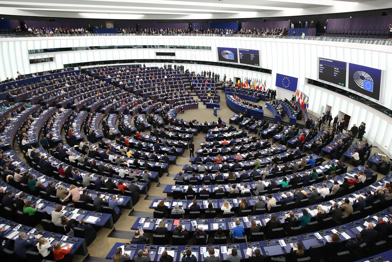 (Foto de ARCHIVO)

STRASBOURG, Nov. 28, 2024  -- The European Parliament holds a plenary session at its headquarters in Strasbourg, France, Nov. 27, 2024. TO GO WITH "Roundup: European Parliament approves new European Commission"



Europa Press/Contacto/Zhao Dingzhe

27/11/2024