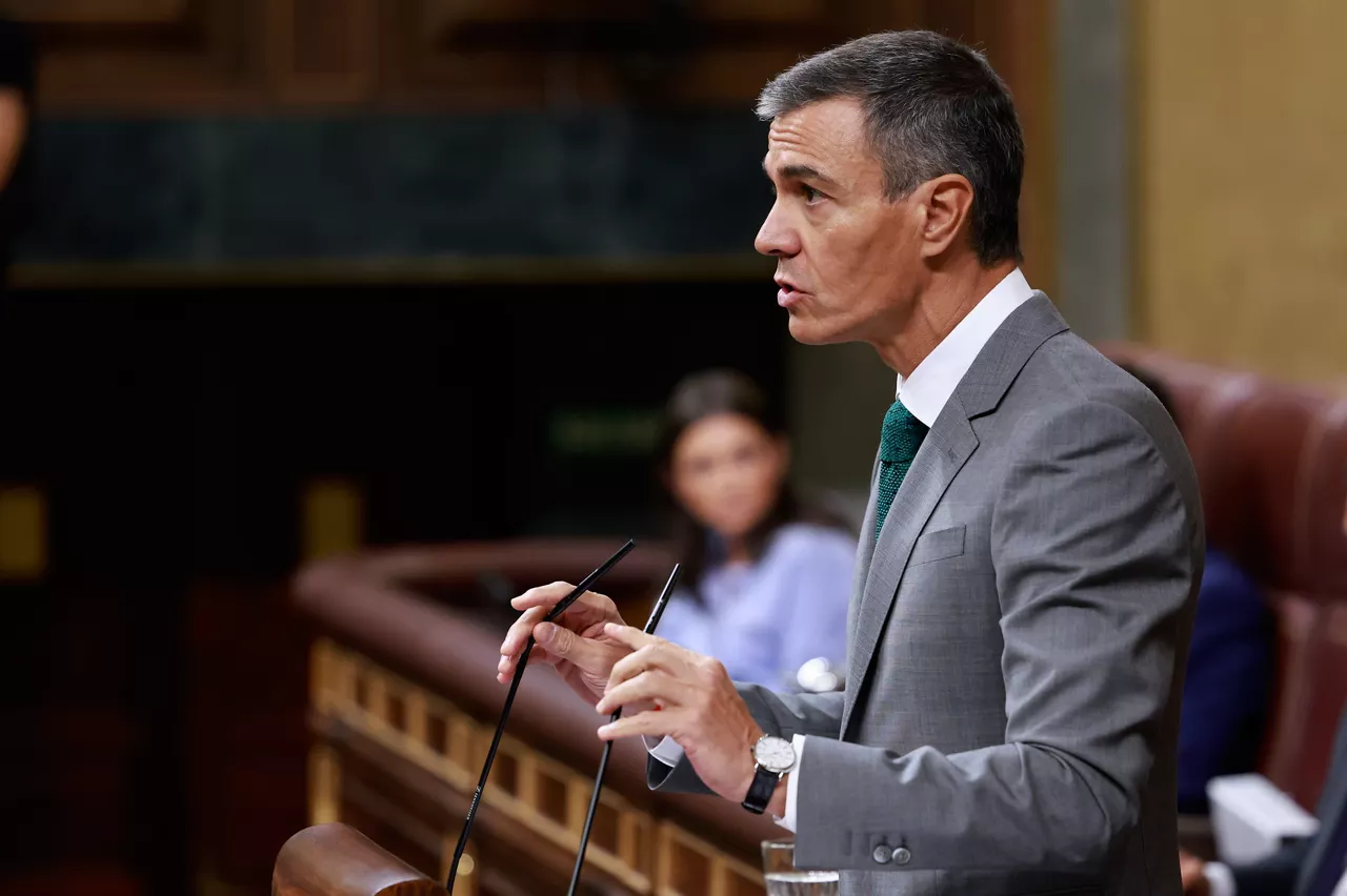 MADRID, 03/09/2026.- El presidente del Gobierno, Pedro Sánchez, comparece este jueves en el Congreso de los Diputados para informar de la gestión de la crisis en Ceuta. EFE/ Chema Moya
