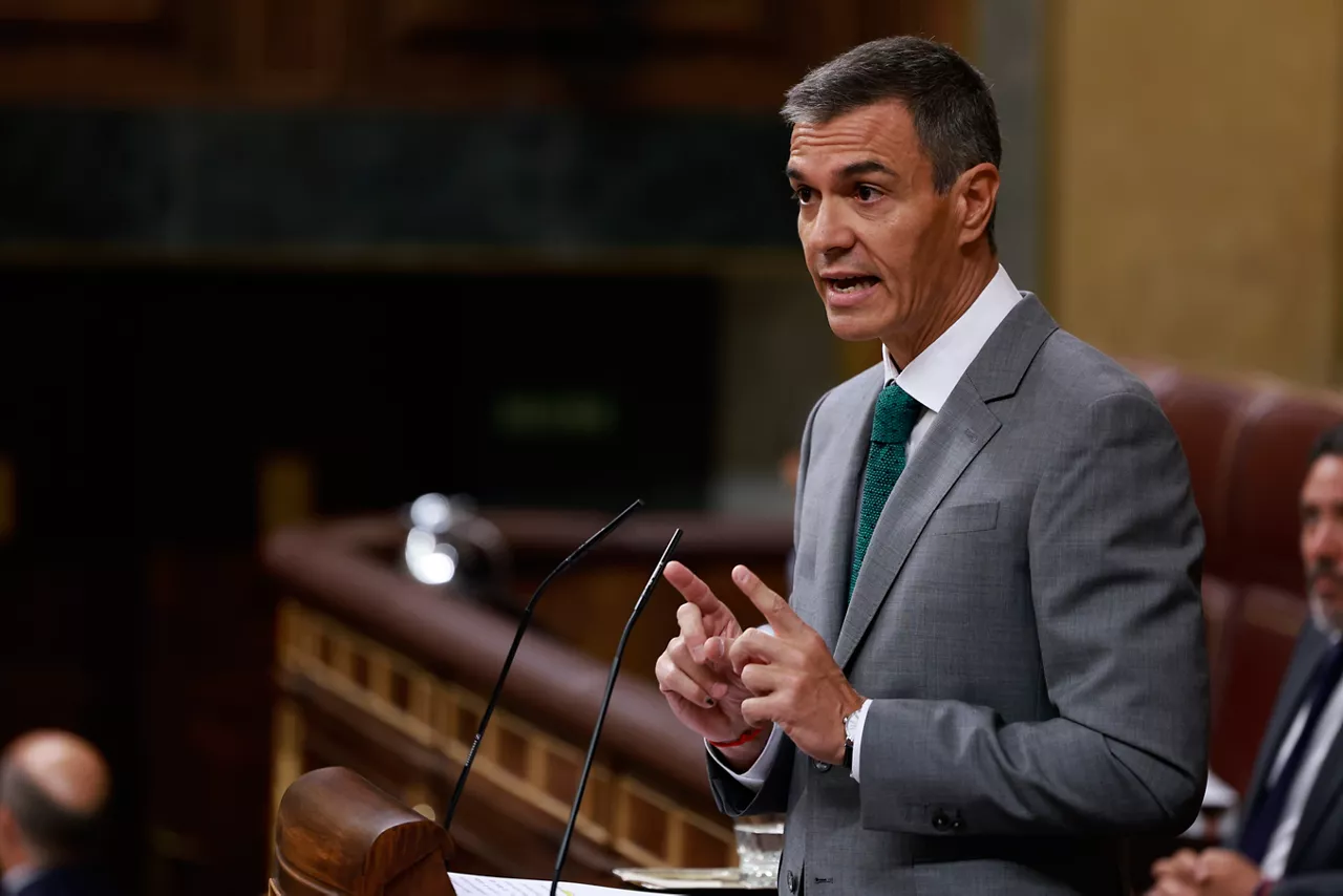 MADRID, 03/09/2026.- El presidente del Gobierno, Pedro Sánchez, comparece este jueves en el Congreso de los Diputados para informar de la gestión de la crisis en Ceuta. EFE/ Chema Moya
