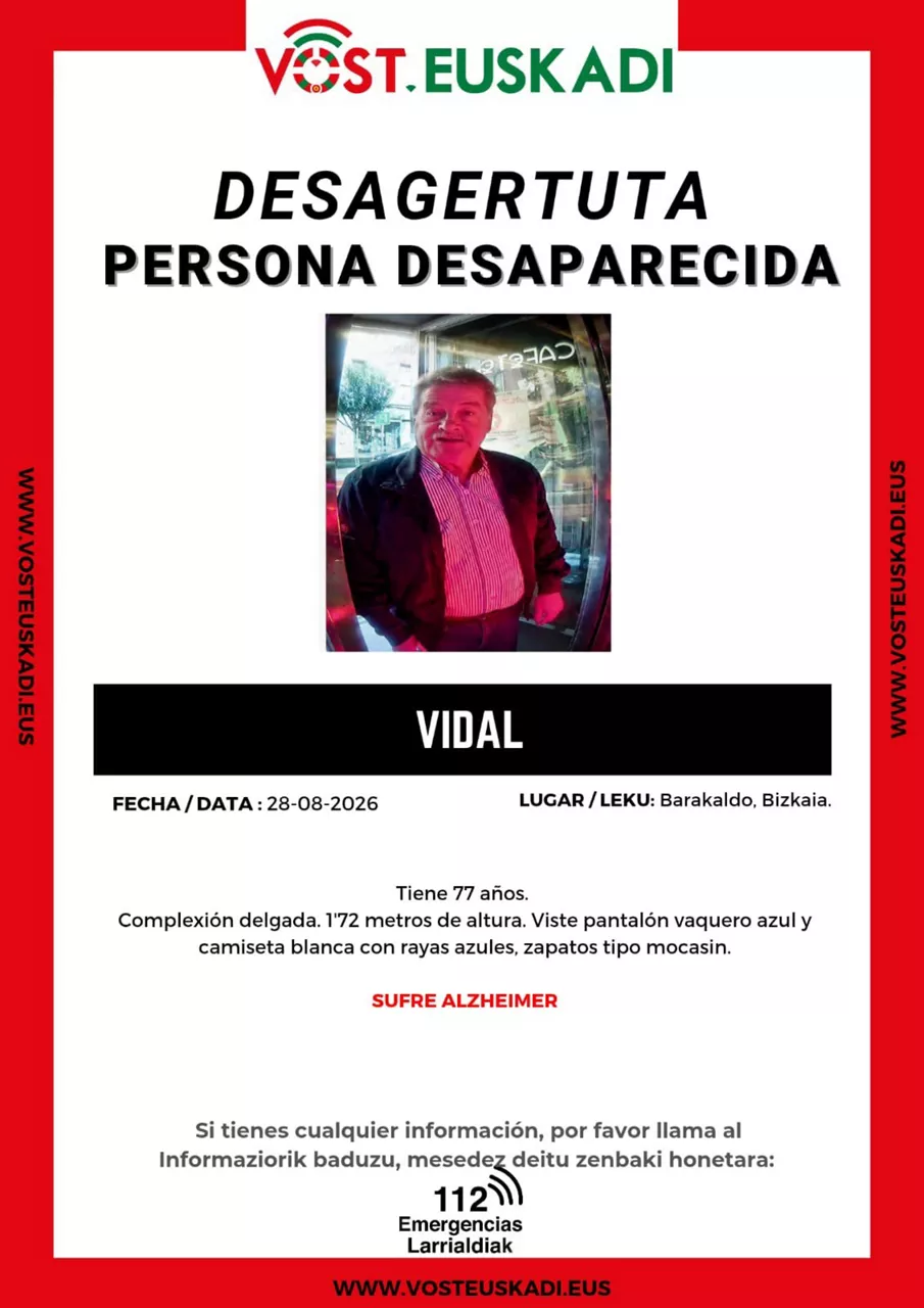 desaparecido Barakaldo VOST Euskadi