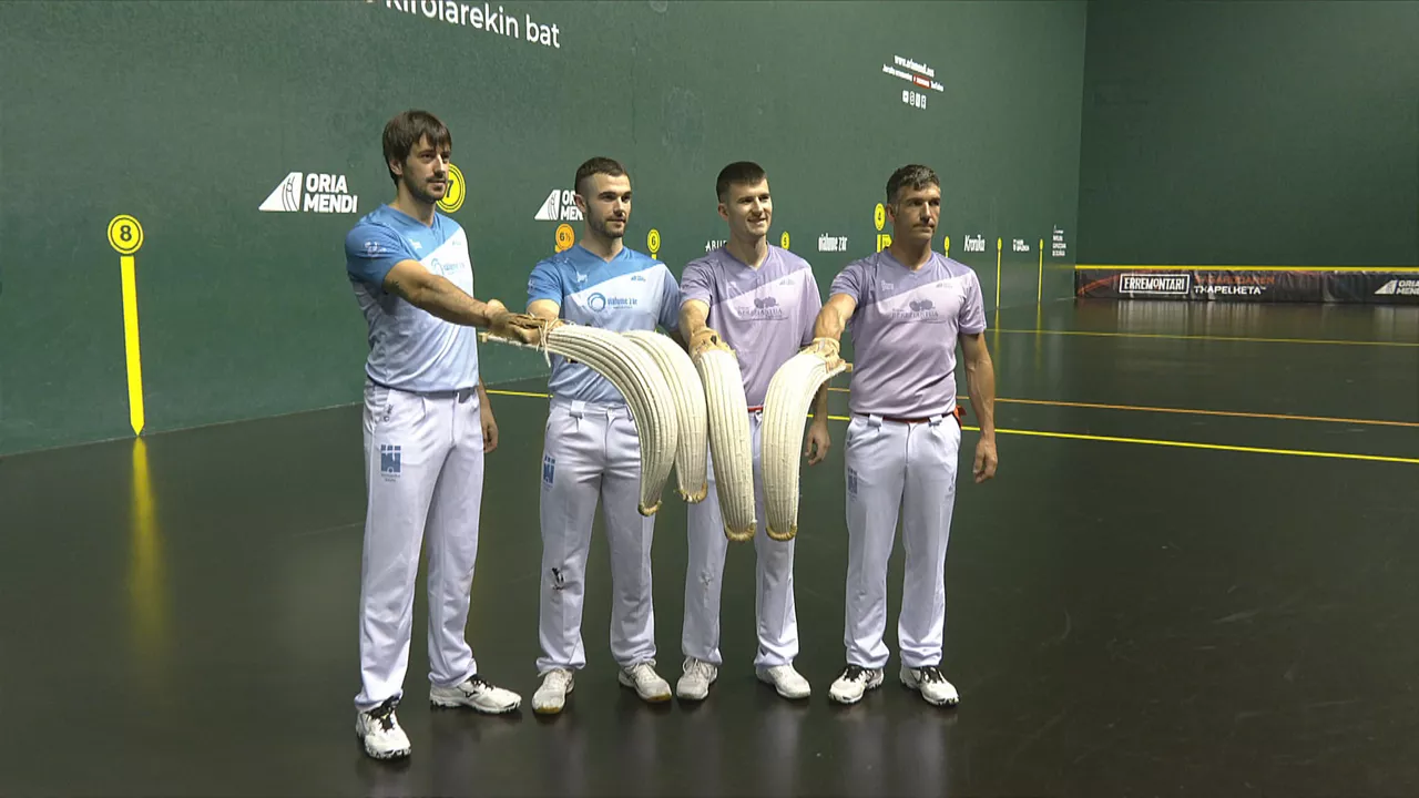 Pilota aukeraketa - Erremontari finala. Barrenetxea IV, Aldabe, Ansa II eta Zubiri