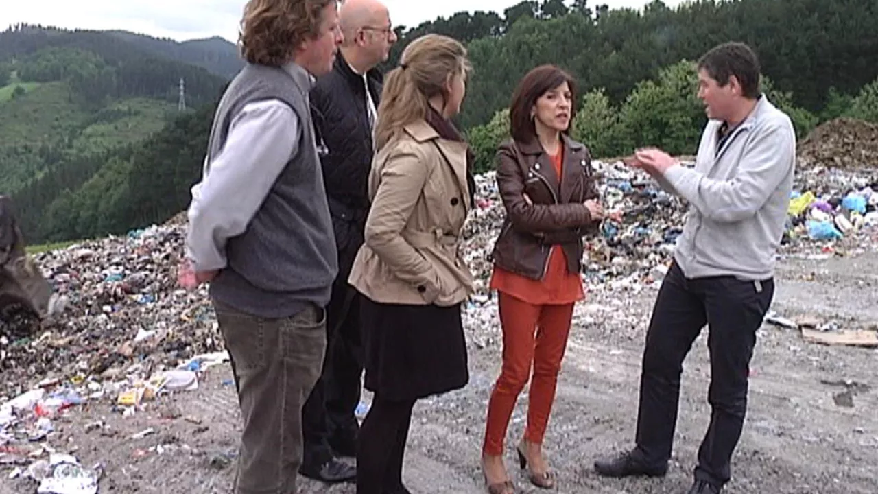 Izaskun Bilbao, en el acto celebrado por el PNV en Beasain. EiTB