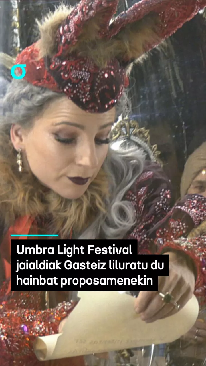 Umbra Light Festival jaialdiak Gasteiz liluratu du hainbat proposamenekin