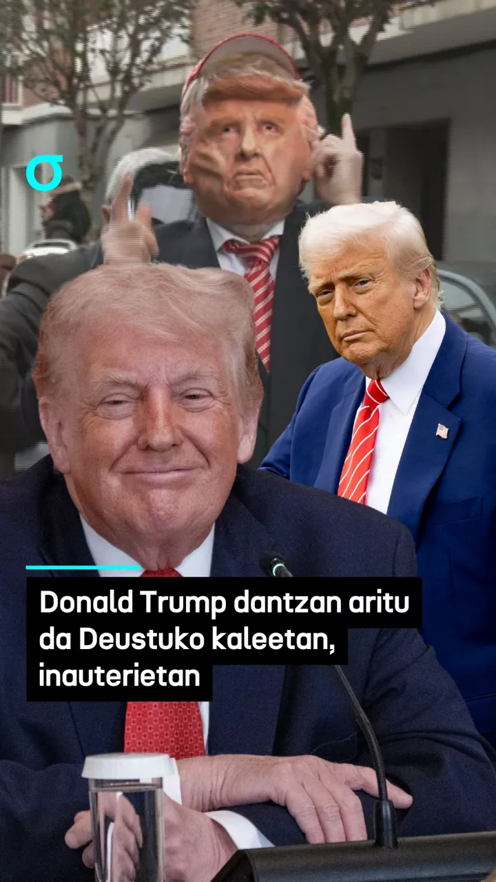 Donald Trump dantzan aritu da Deustuko kaleetan, inauterietan