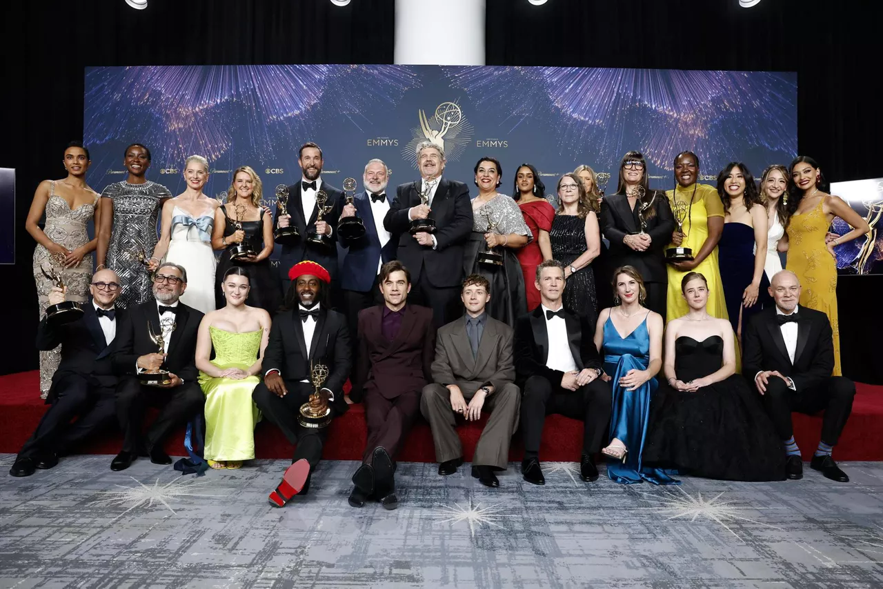 The Pitt team at the Emmy Awards. Photo: EFE