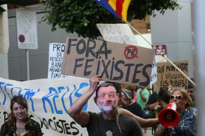 Protesta Rajoy Reus Tarragona EFE