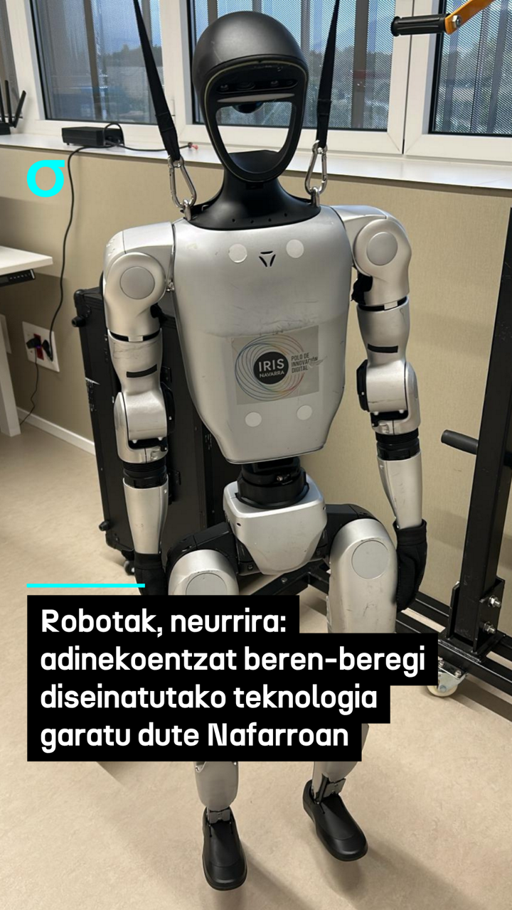 Robotak, neurrira: adinekoentzat beren-beregi diseinatutako teknologia garatu dute Nafarroan