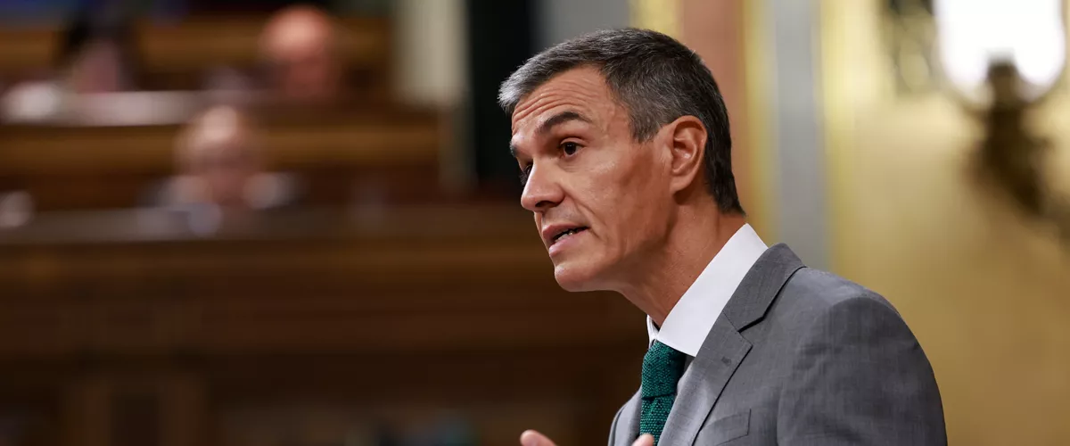 MADRID, 03/09/2026.- El presidente del Gobierno, Pedro Sánchez, comparece este jueves en el Congreso de los Diputados para informar de la gestión de la crisis en Ceuta. EFE/ Chema Moya
