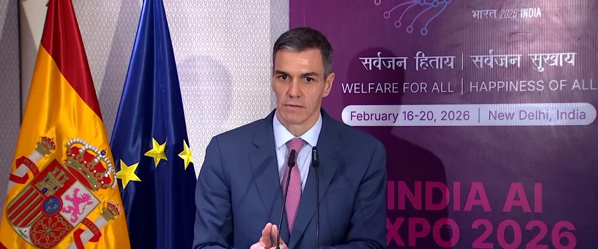 Pedro Sánchez en la India