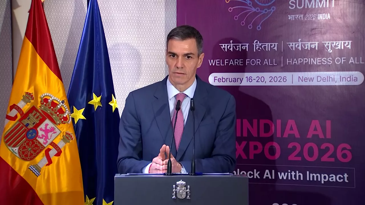 Pedro Sánchez en la India