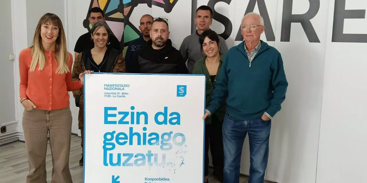 Presentation of Sare's demonstration in Bilbao on 10 January