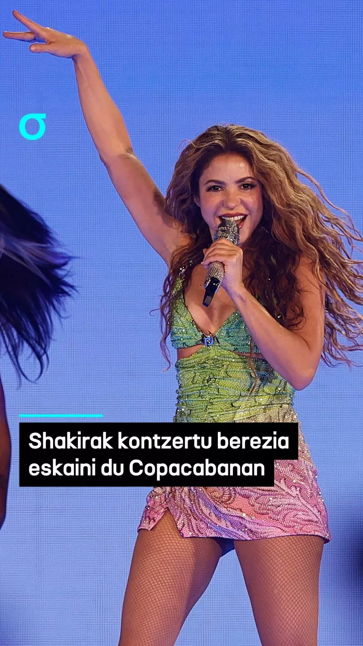 Shakirak kontzertu berezia eskaini du Copacabanan