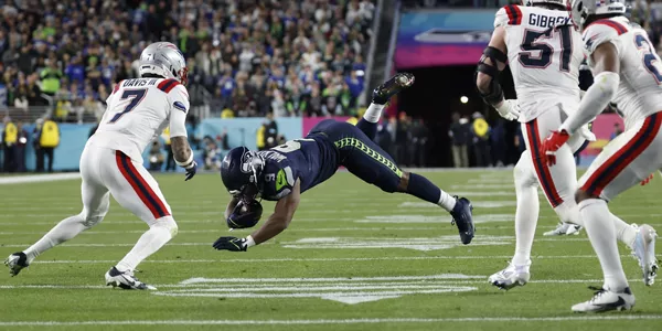 Seattle Seahawkseko Kenneth Walker III, partidako jokaldi batean. Argazkia: EFE