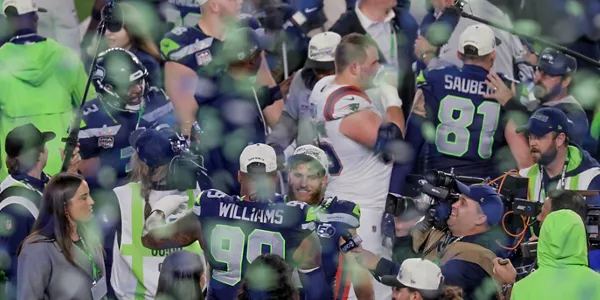 Seattle Seahawks taldea, garaipena ospatzen. Argazkia: EFE