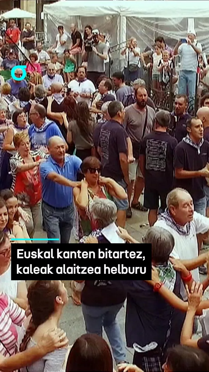 Euskal kanten bitartez, kaleak alaitzea helburu