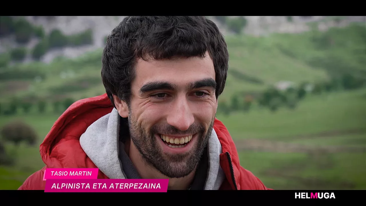 Tasio Martin alpinista eta aterpezaina, "Helmuga" saioan