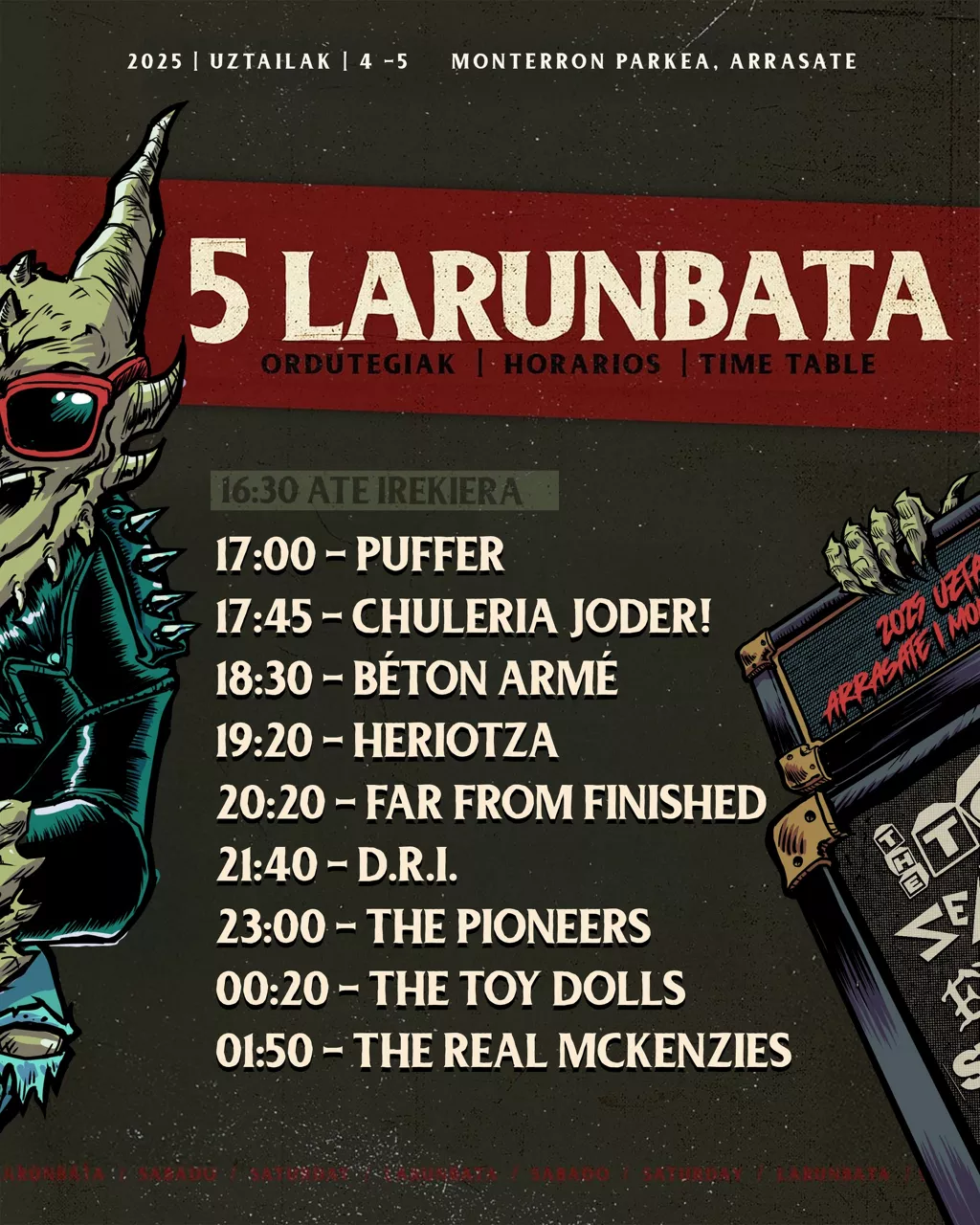 Mondra & Roll larunbata