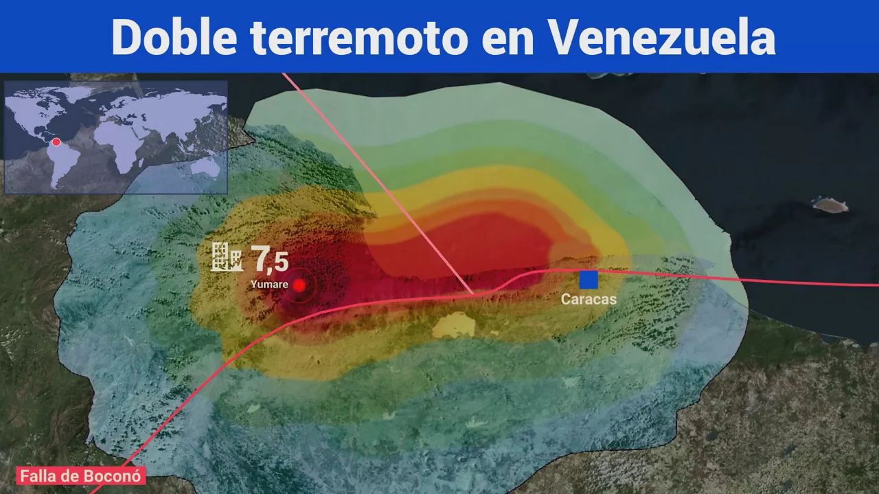 Doble terremoto en Venezuela