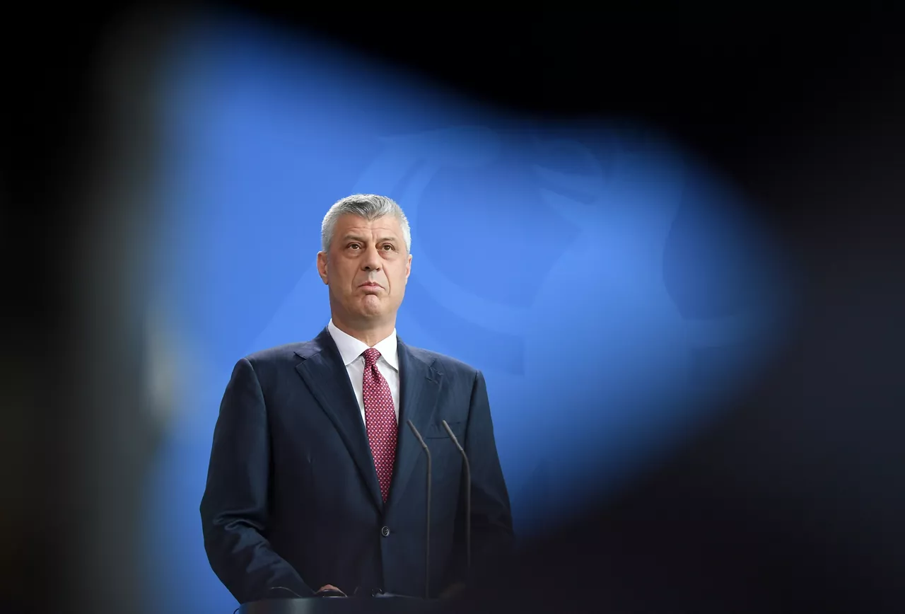 (Foto de ARCHIVO)

El presidente kosovar, Hashim Thaci.



Britta Pedersen/dpa

09/5/2018 ONLY FOR USE IN SPAIN