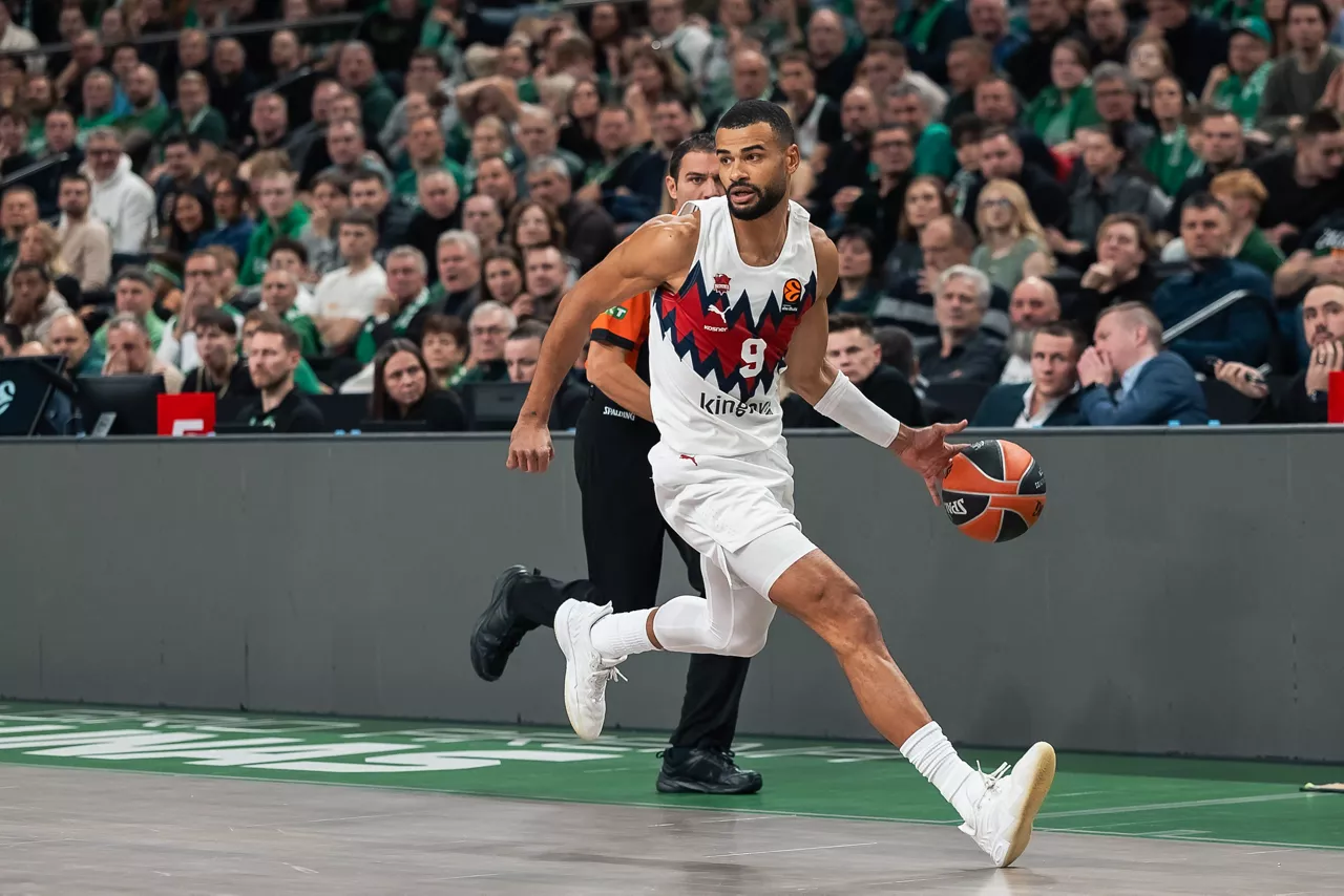 Tim, Baskoniako jokalaria, Zalgirisen aurkako partidan.