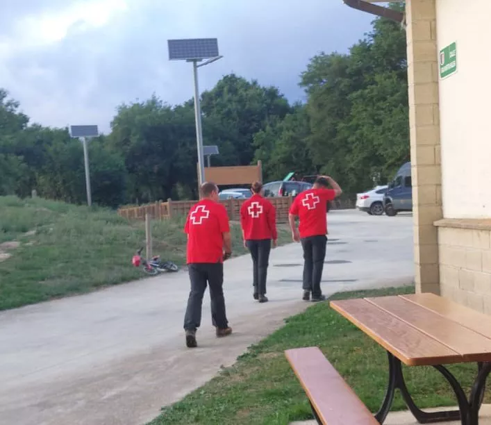 Search device in Barrundia (Álava). Photo: Red Cross of Álava