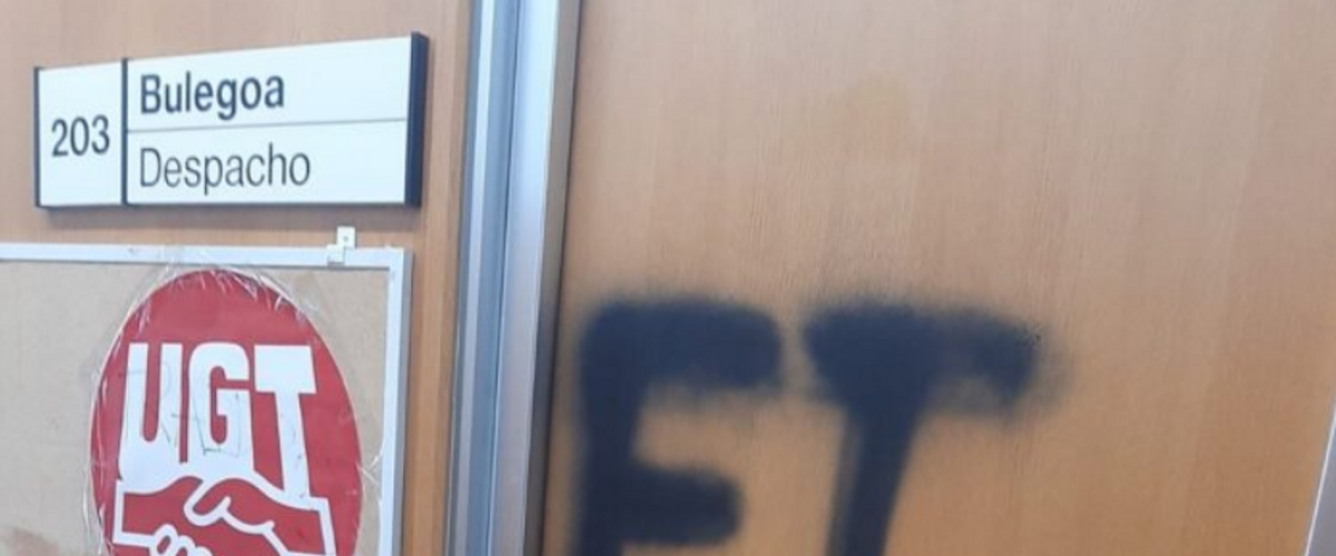 UGT pintada EHUko Arabako kanpusean