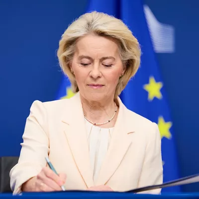 (Foto de ARCHIVO)

La presidenta de la Comisión Europea, Ursula von der Leyen



REMITIDA / HANDOUT por DATI BENDO

Fotografía remitida a medios de comunicación exclusivamente para ilustrar la noticia a la que hace referencia la imagen, y citando la procedencia de la imagen en la firma

02/3/2026