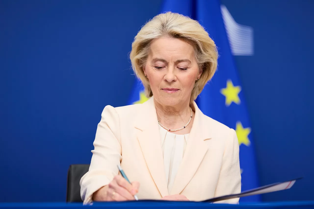 (Foto de ARCHIVO)

La presidenta de la Comisión Europea, Ursula von der Leyen



REMITIDA / HANDOUT por DATI BENDO

Fotografía remitida a medios de comunicación exclusivamente para ilustrar la noticia a la que hace referencia la imagen, y citando la procedencia de la imagen en la firma

02/3/2026