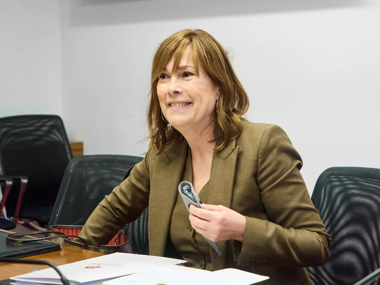 Uxue Barkos, candidata a presidenta de Navarra por Geroa Bai. Foto. Europa Press