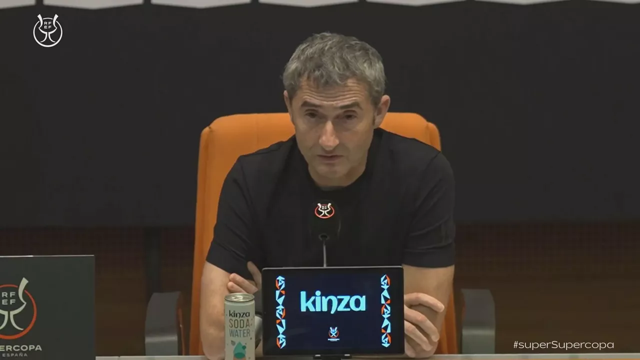 Ernesto Valverde tras caer 5-0 ante el Barcelona en la Supercopa de España