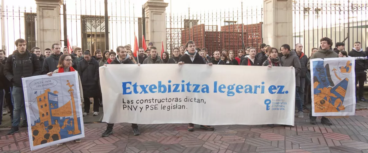 Protesta contra la ley de vivienda