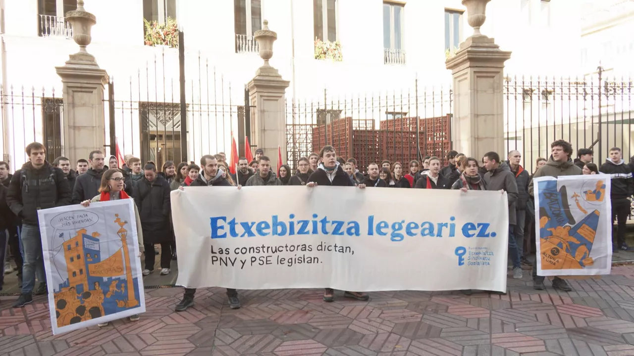 Protesta contra la ley de vivienda